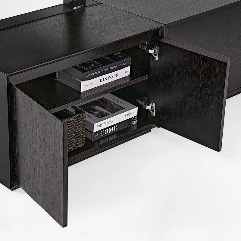 Zen Classic Executive Standing Desk with Cabinets (86"x39")