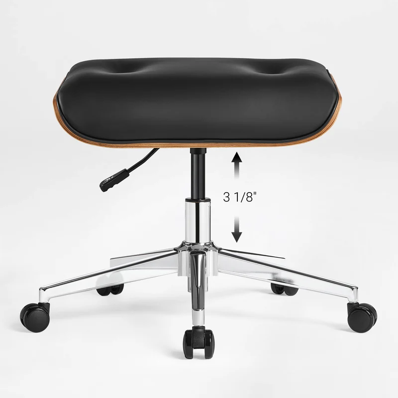 Mathias Leather Executive Chair with Ottoman