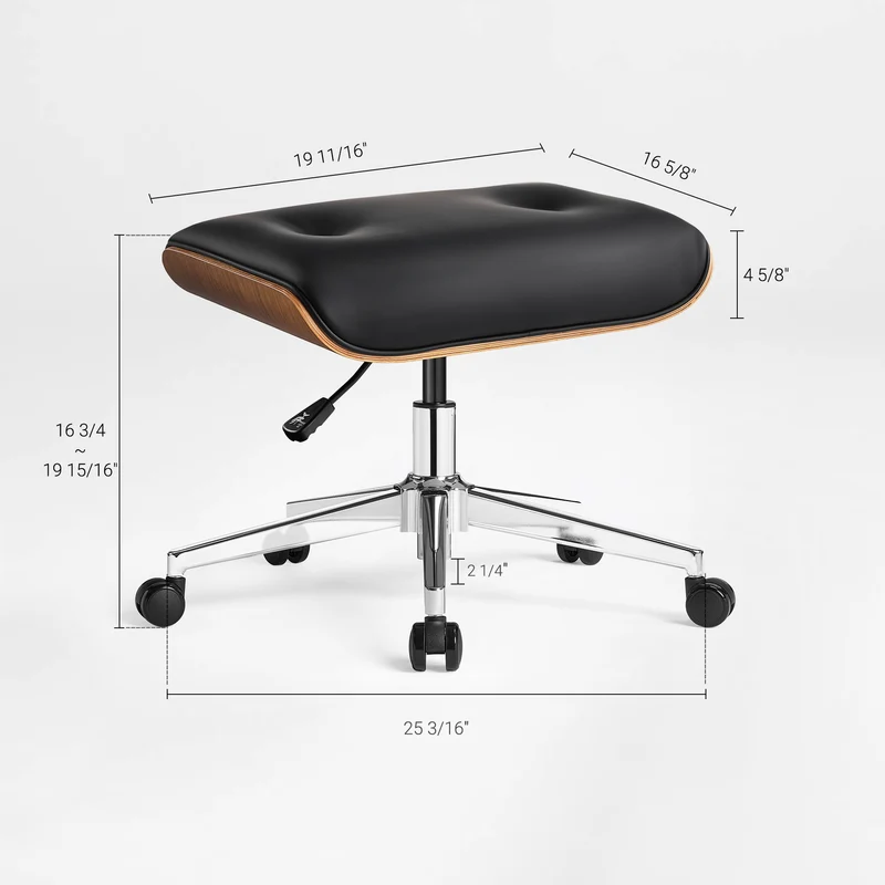 Mathias Leather Executive Chair with Ottoman