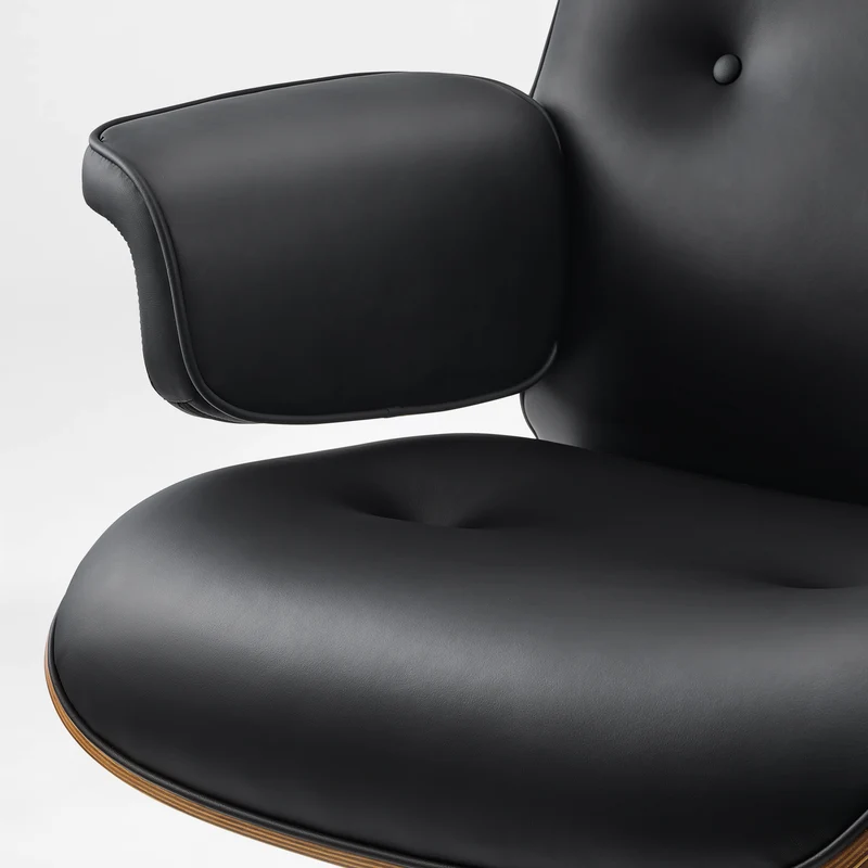 Mathias Leather Executive Chair with Ottoman