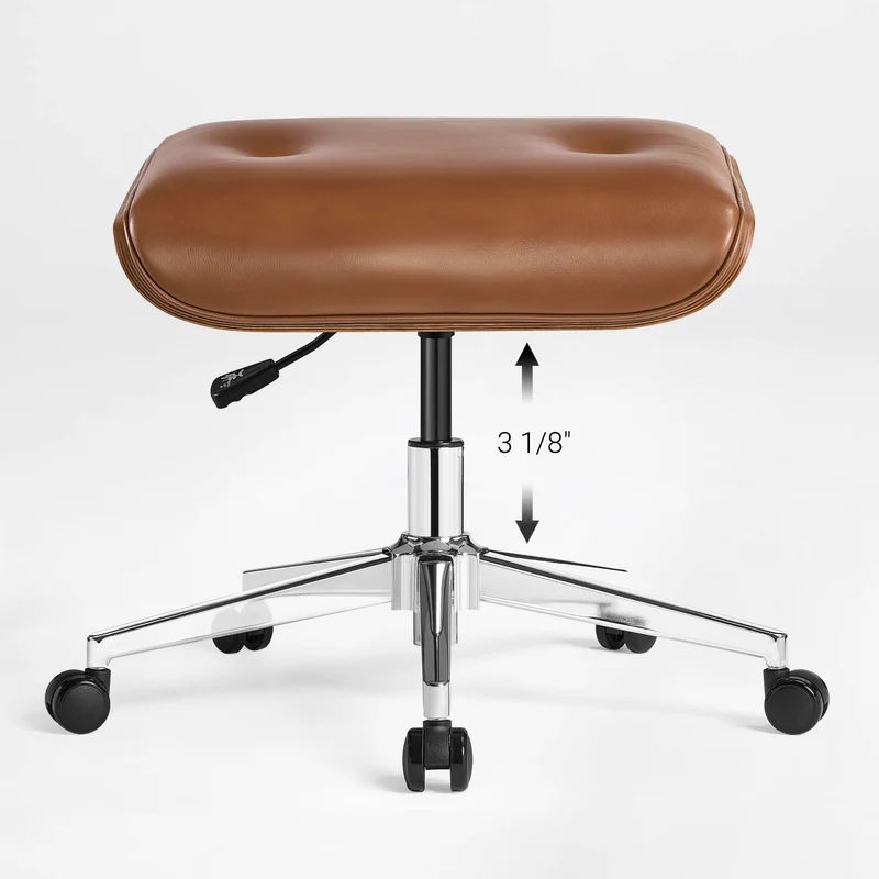 Mathias Leather Executive Chair with Ottoman