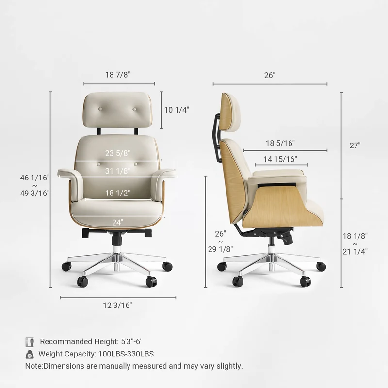 Mathias Leather Executive Chair with Ottoman