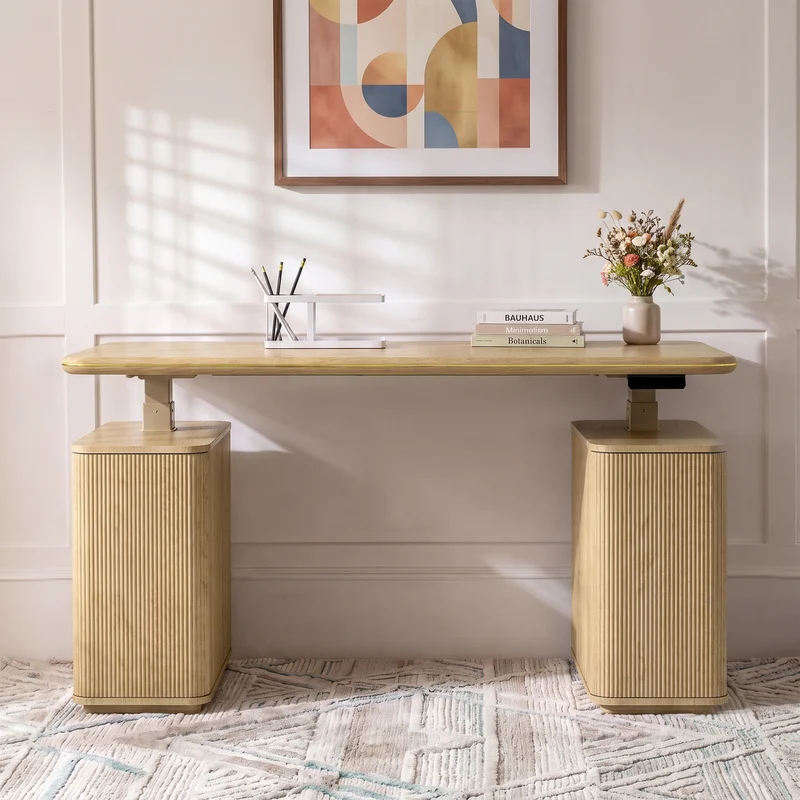 Opal Aurelia Fluted Standing Desk (60"x29")