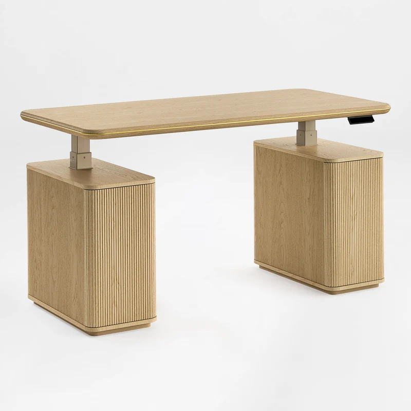 Opal Aurelia Fluted Standing Desk (60"x29")