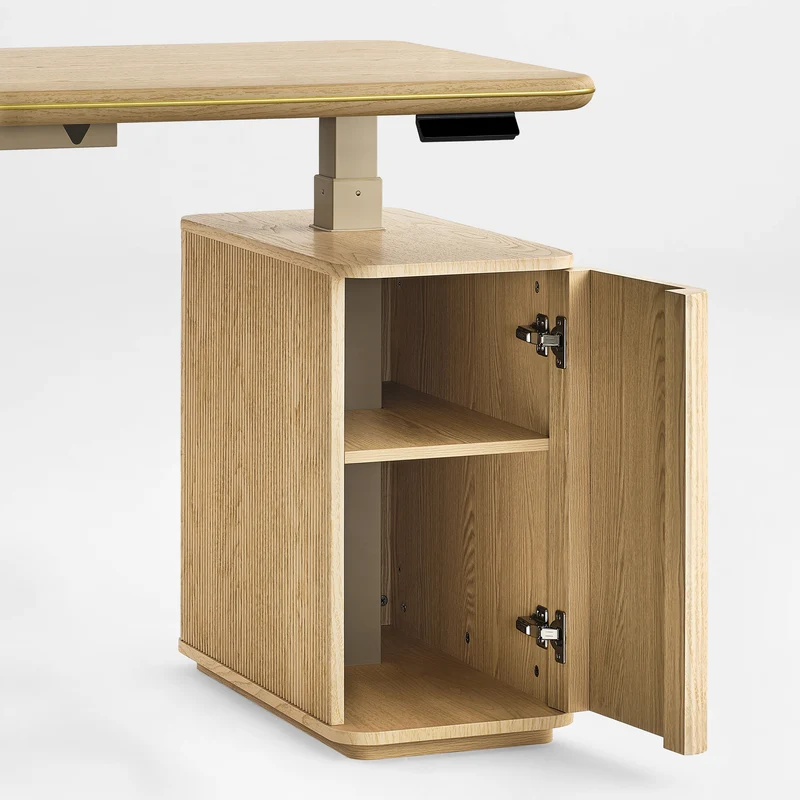 Opal Aurelia Fluted Standing Desk (60"x29")