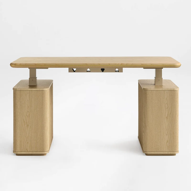 Opal Aurelia Fluted Standing Desk (60"x29")
