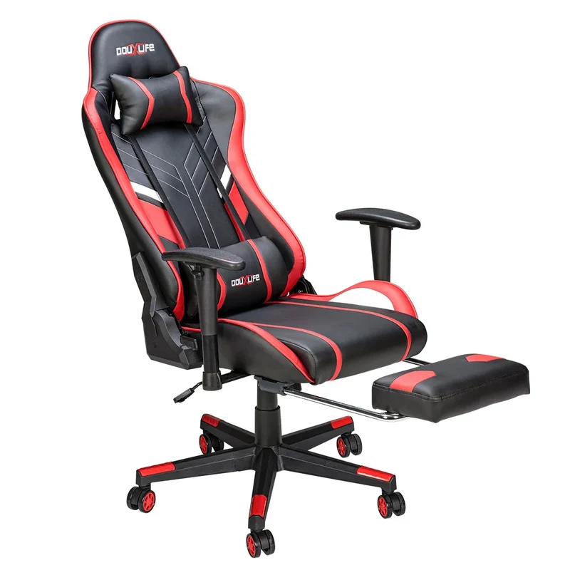 Gaming-Stuhl – Hohe Rückenlehne, Verstellbar, PU-Stoff – Verschiedene Farben