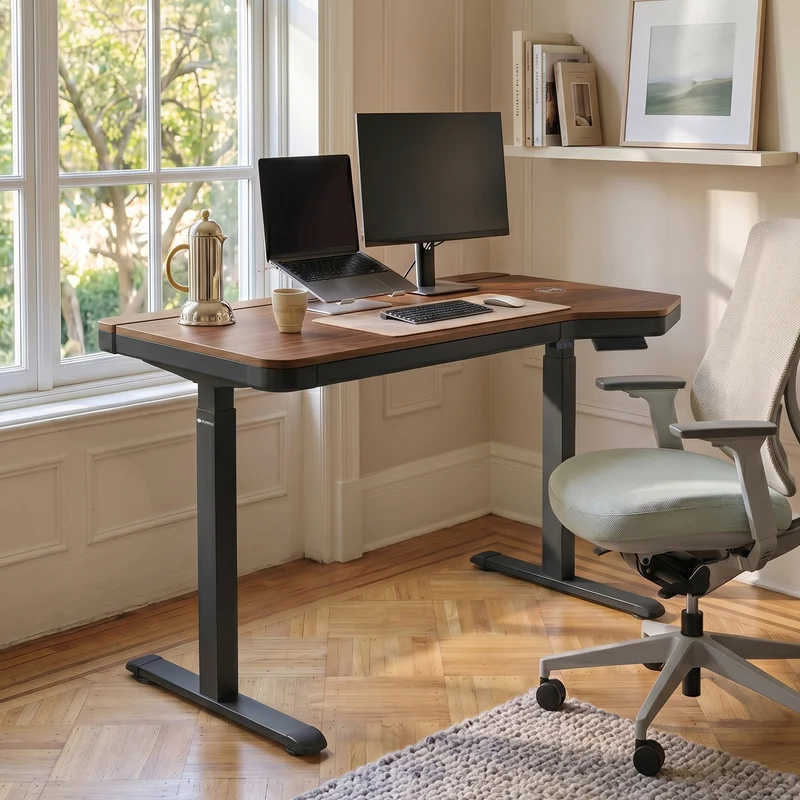 Prime Electric Standing Desk with RGB Lighting (55"x34")