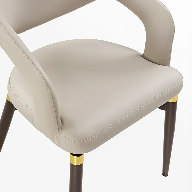 Chantilly Leather Dining Chairs, set of 2