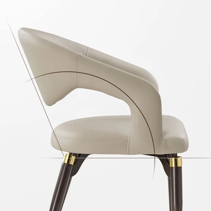 Chantilly Leather Dining Chairs, set of 2
