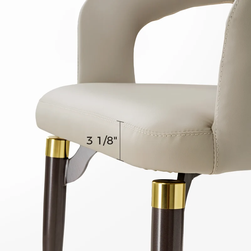 Chantilly Leather Dining Chairs, set of 2