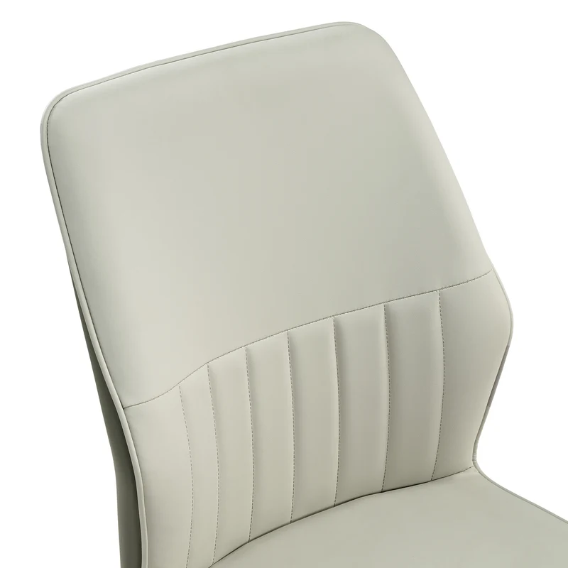 Ember, Upholstered Dining Side Chair Set of 2, Gray & Bottle Green