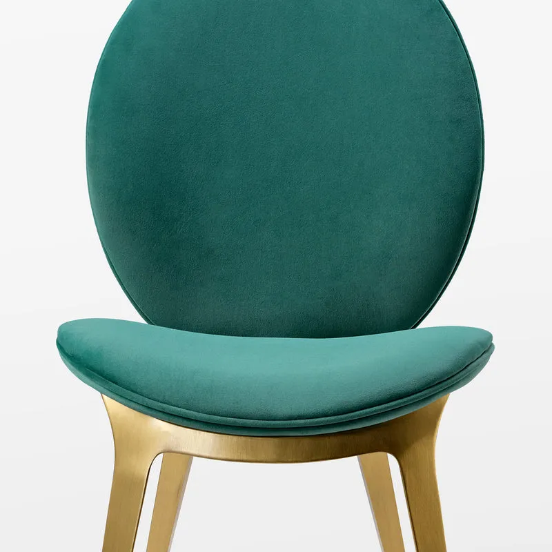 Kataleah, Velvet Dining Side Chairs Set of 2, Green