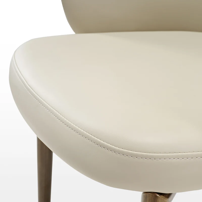 Acalay, Upholstered Dining Arm Chairs Set of 2, Beige