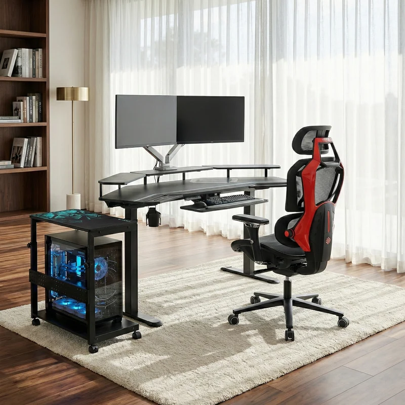 Professional Set: Aero Pro Standing Desk, Chair & Accessories