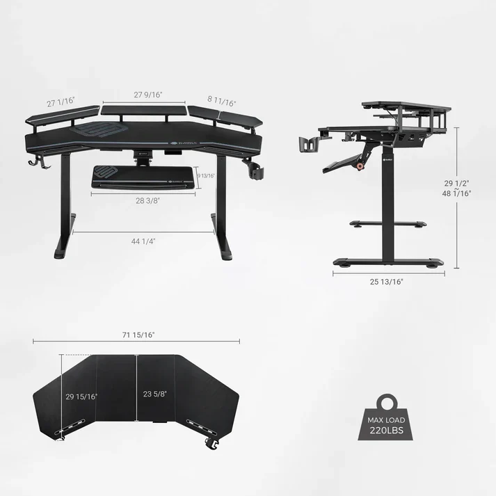Professional Set: Aero Pro Standing Desk, Chair & Accessories
