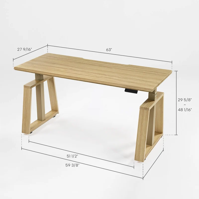 Home Office Set: Ark Lite Standing Desk & PU Leather Chair