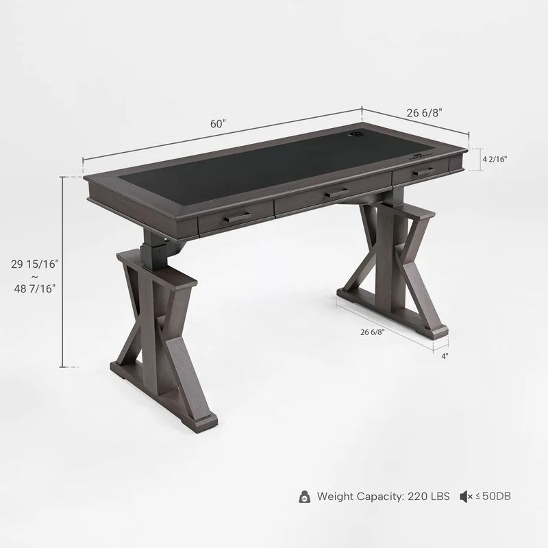 Executive Office Set: Ark X Standing Desk & Executive Office Chair
