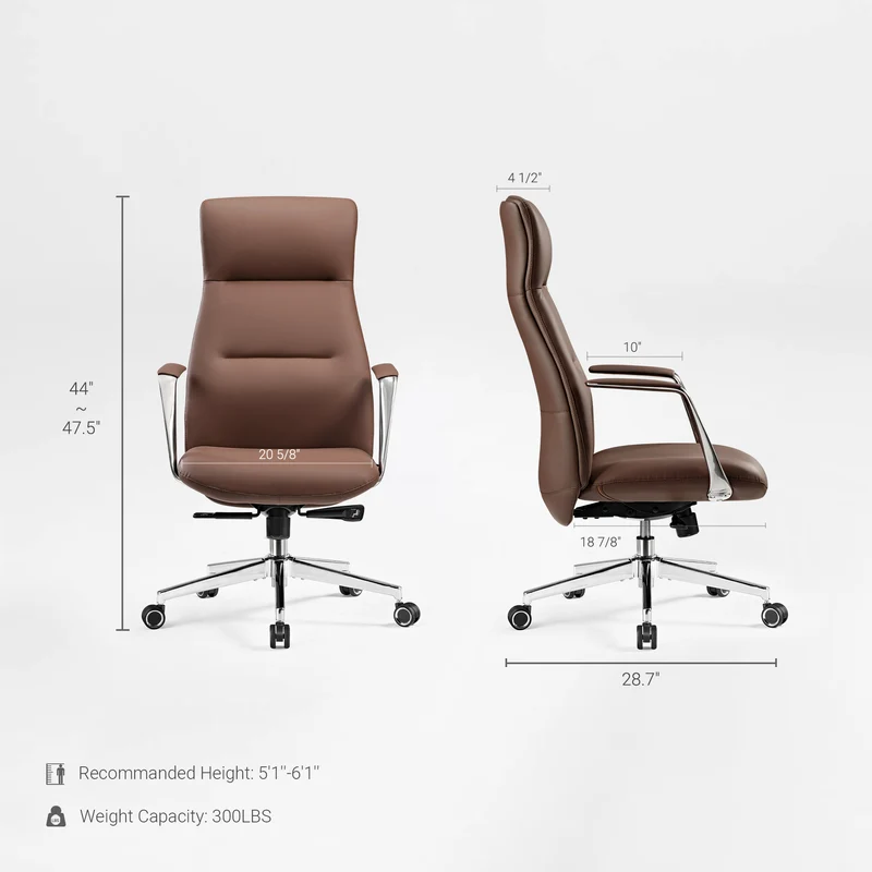 Executive Office Set: Ark X Standing Desk & Executive Office Chair