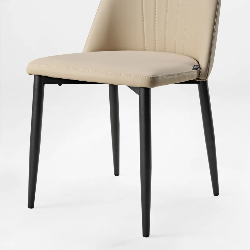 Chester, Upholstered Dining Side Chairs Set of 2, Off-white