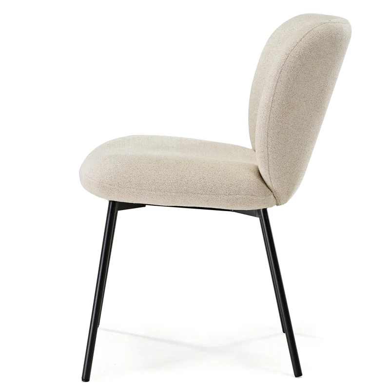 Sage, Upholstered Dining Side Chairs Set of 2, Off-White