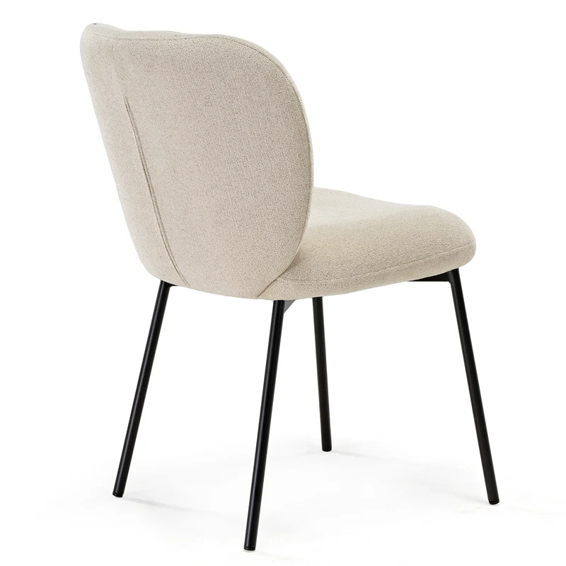 Sage, Upholstered Dining Side Chairs Set of 2, Off-White