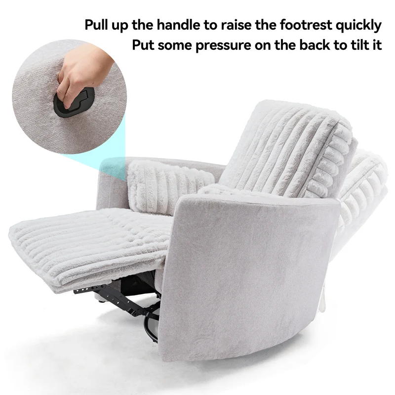 Lucia,Swivel Rocking Manual Recliner