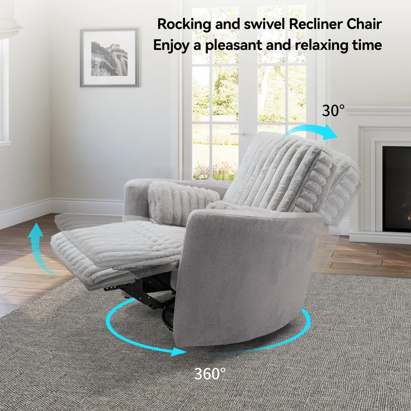 Lucia,Swivel Rocking Manual Recliner