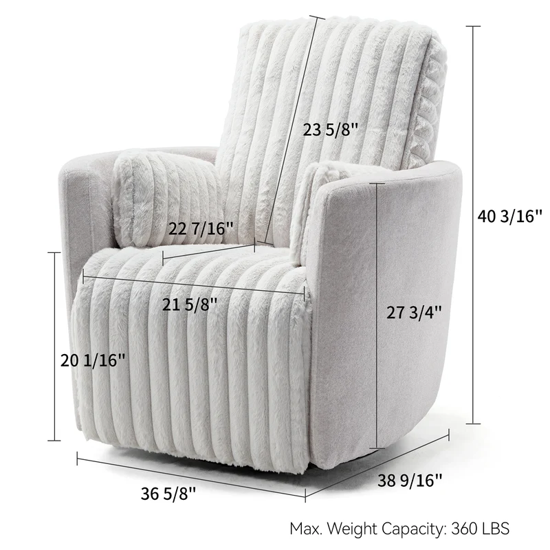 Lucia,Swivel Rocking Manual Recliner