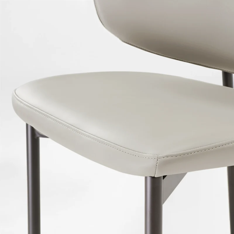 Noble, Upholstered Dining Side Chairs Set of 2, Gray