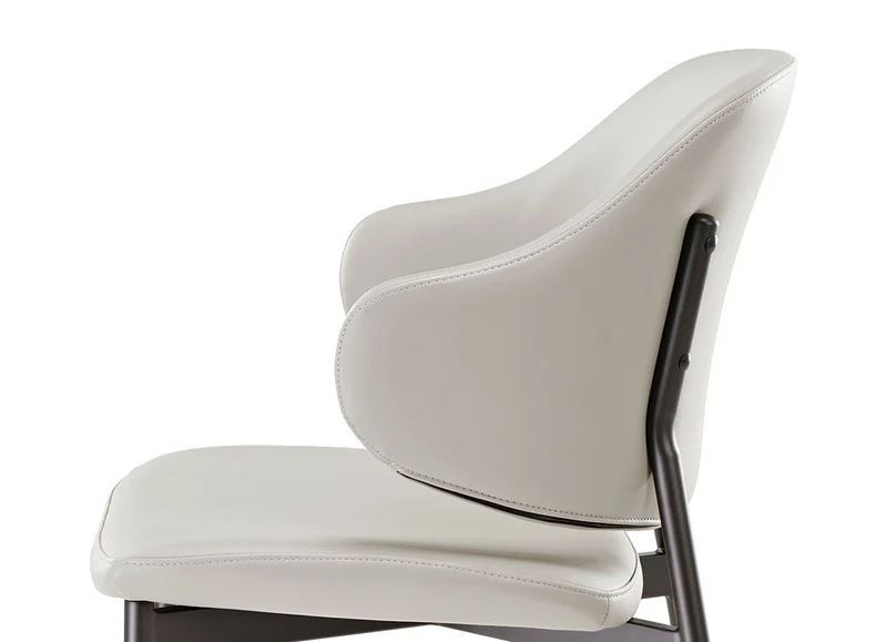 Noble, Upholstered Dining Side Chairs Set of 2, Gray