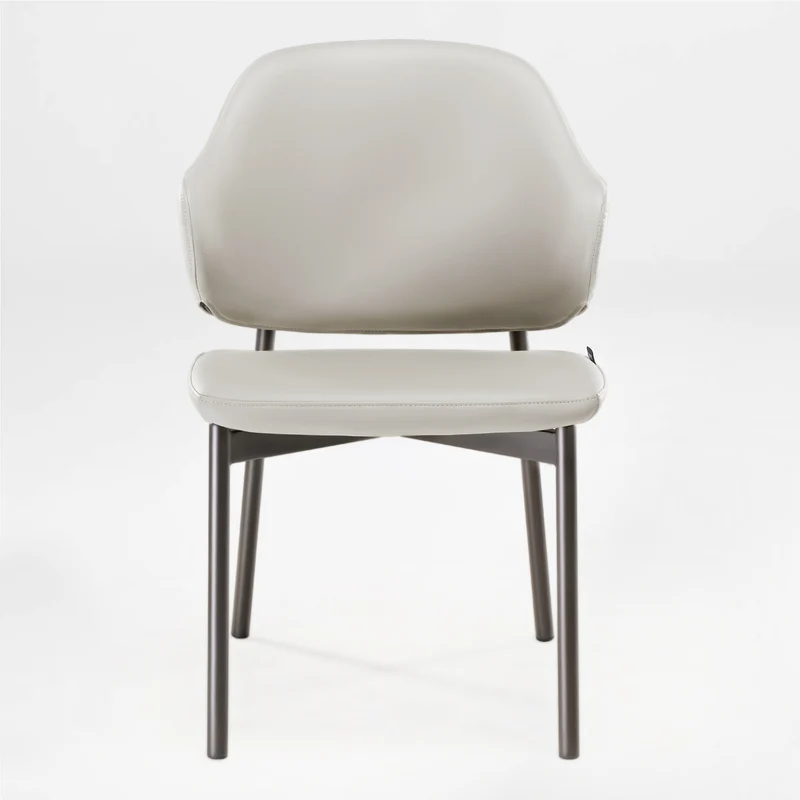 Noble, Upholstered Dining Side Chairs Set of 2, Gray