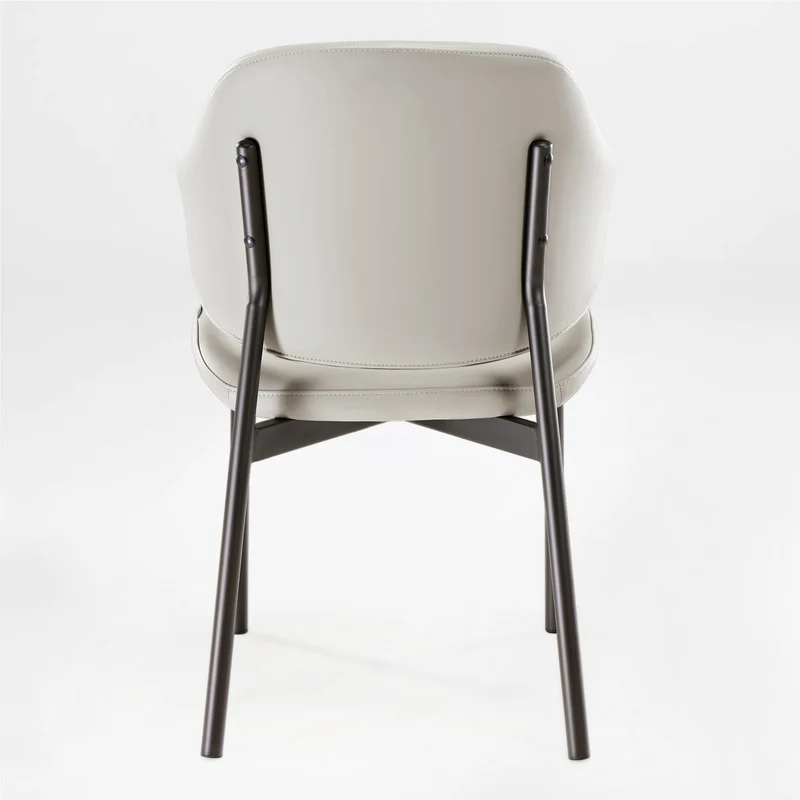 Noble, Upholstered Dining Side Chairs Set of 2, Gray