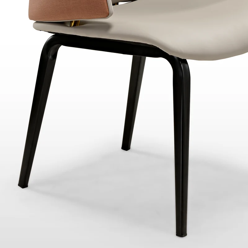 Juliet, Dining Arm Chairs Set of 2, Brown/Blue