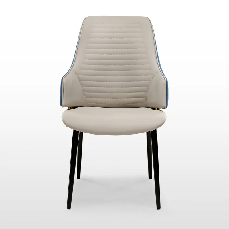 Juliet, Dining Arm Chairs Set of 2, Brown/Blue