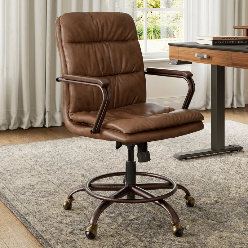 Regal, PU Leather Home Office Chair