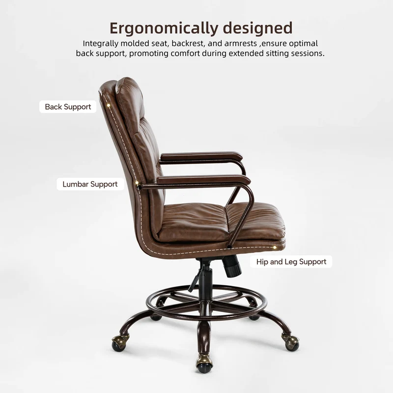 Regal, PU Leather Home Office Chair