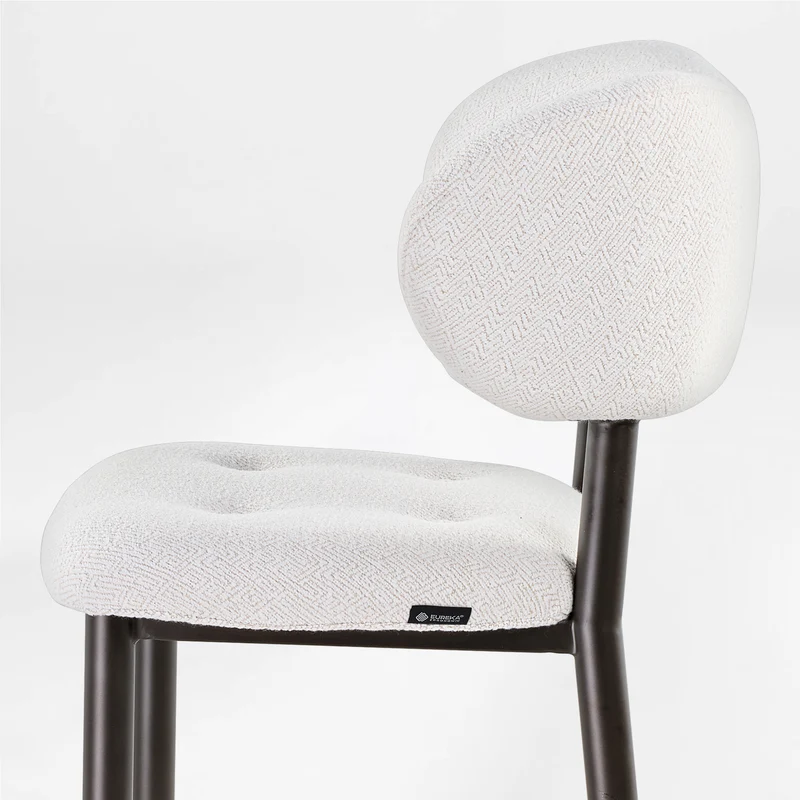 Nibbles, Upholstered Dining Side Chairs Set of 2, White