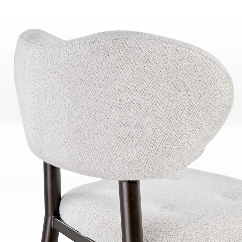 Nibbles, Upholstered Dining Side Chairs Set of 2, White