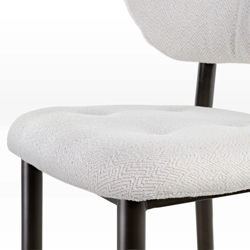 Nibbles, Upholstered Dining Side Chairs Set of 2, White