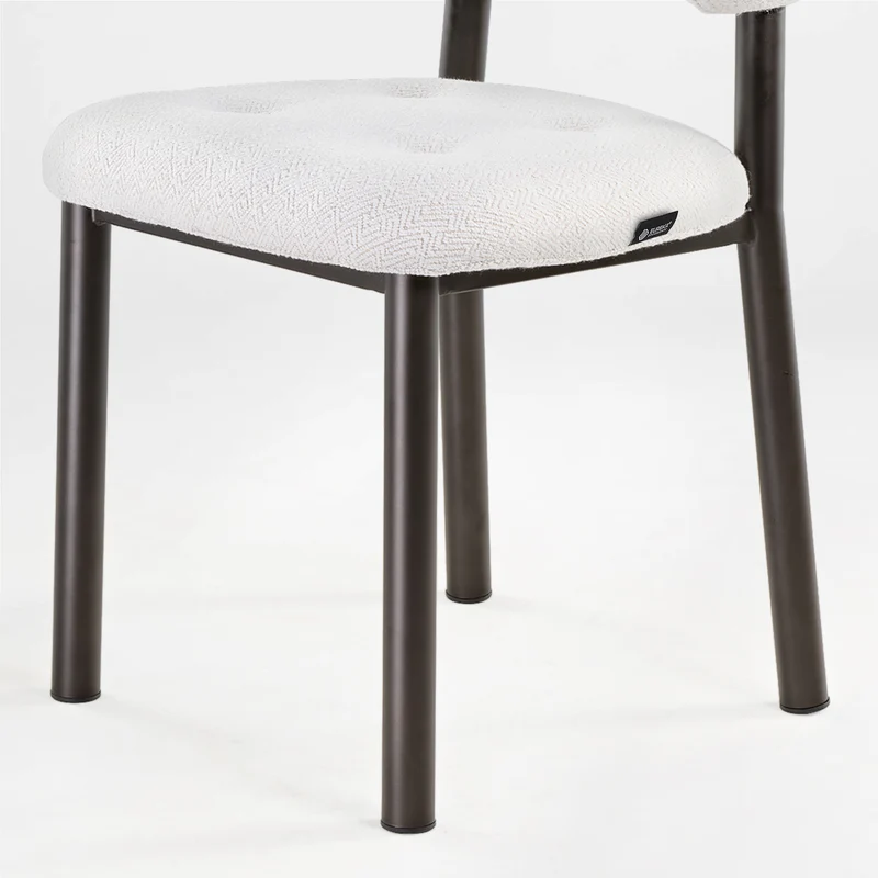 Nibbles, Upholstered Dining Side Chairs Set of 2, White