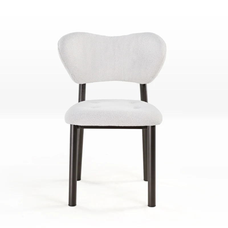 Nibbles, Upholstered Dining Side Chairs Set of 2, White