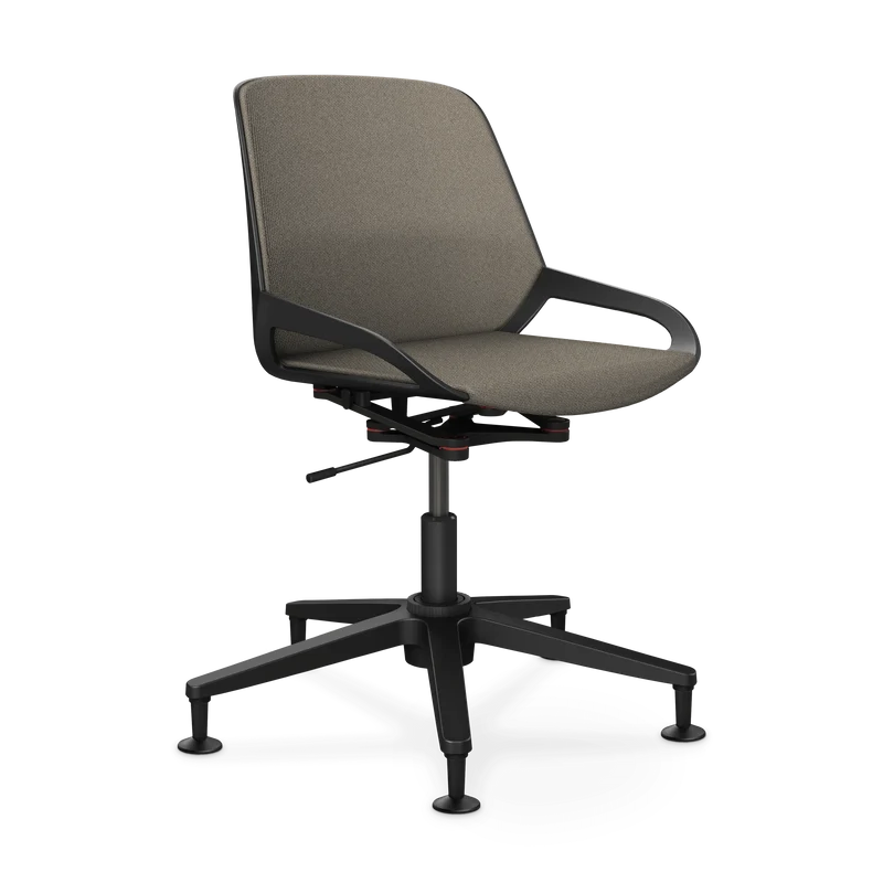 Aeris Numo Task Gestellfarbe schwarz Sitzbezug beige meliert