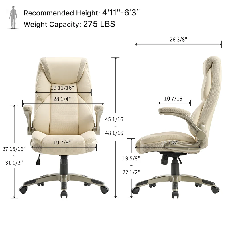 Executive Office Set: Ark EL Standing Desk, Chair & Storage