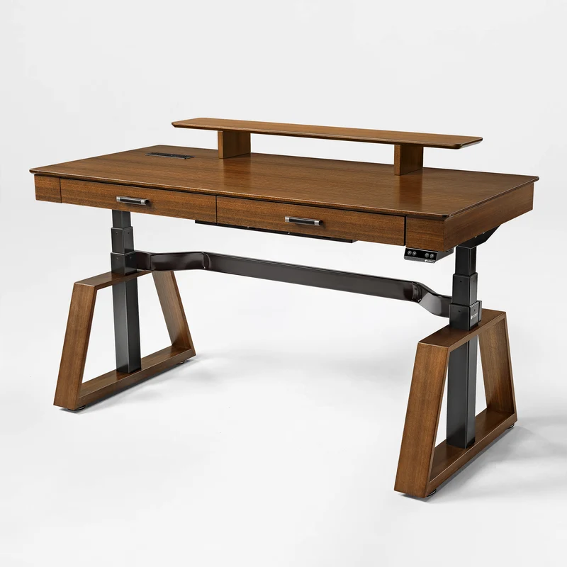 Executive Office Set: Ark Standing Desk & Luxury Executive Chair