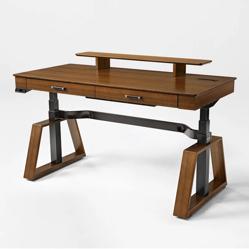 Executive Office Set: Ark Standing Desk & Luxury Executive Chair