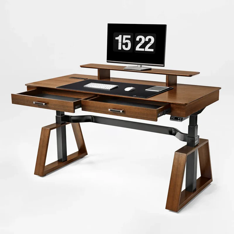 Executive Office Set: Ark Standing Desk & Luxury Executive Chair