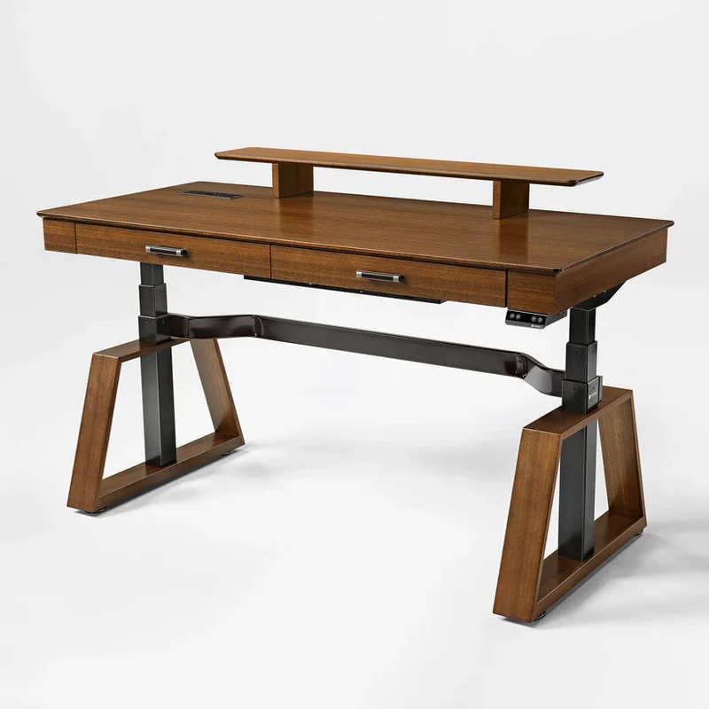 Executive Office Set: Ark Standing Desk & Luxury Executive Chair