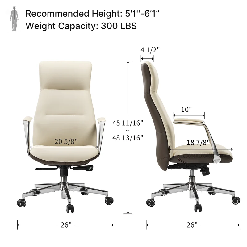 Executive Office Set: Ark Standing Desk & Luxury Executive Chair