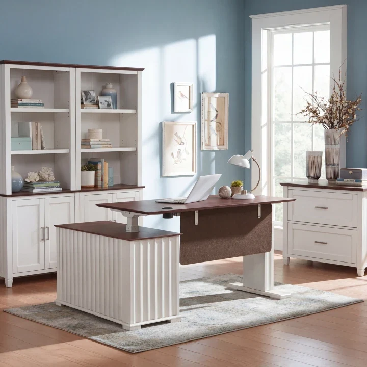 Executive Office Set: Ark ES Standing Desk, Chair & Storage